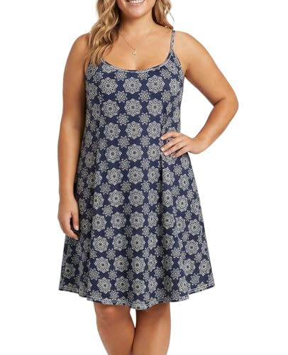 Image of 7th Element Women's Plus Size Slip Dress, Spaghetti Strap Summer Cami Sundress & Nightgown, Under Dresses & Beach Cover-up