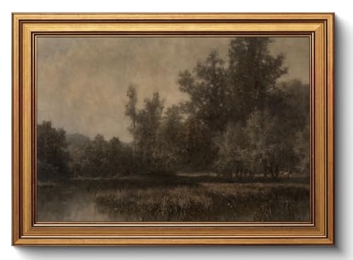 Gold Framed Wall Art Vintage Landscape Canvas Art...