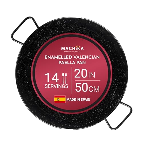 Machika Enamel Paella Pan | Paella Pan...