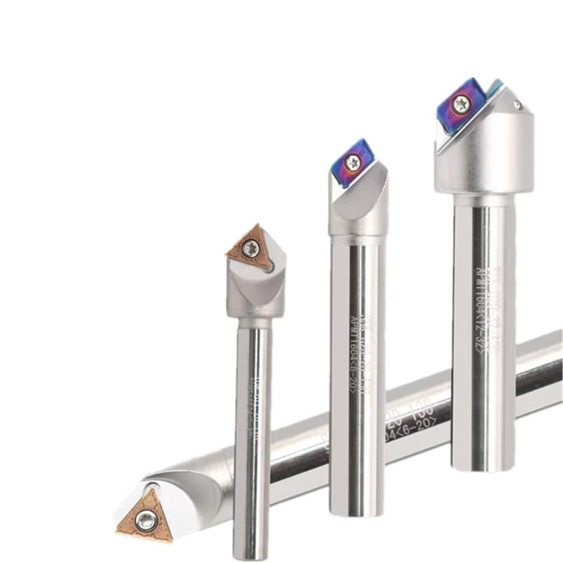 1Pc 45 Degrees/60 Degrees/90 Degrees/120 Degrees Chamfer End Milling Cutter,CNC Chamfering Tool Holder(11. SSY C20-20-130)