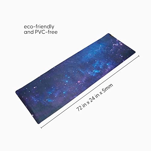 Popflex By Blogilates Diamond Sky Vegan Suede Yoga Mat With Strap - Ultra Absorbent Exercise Mat - Non Slip Yoga Mat - Large Yoga Mat For Women - Wide Yoga Mat, Thick Texture For Stylish Support #TOP5