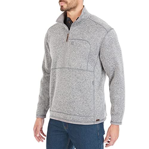Smith's Workwear Men's 1/4 Zip Sweater Fleece Jacket2