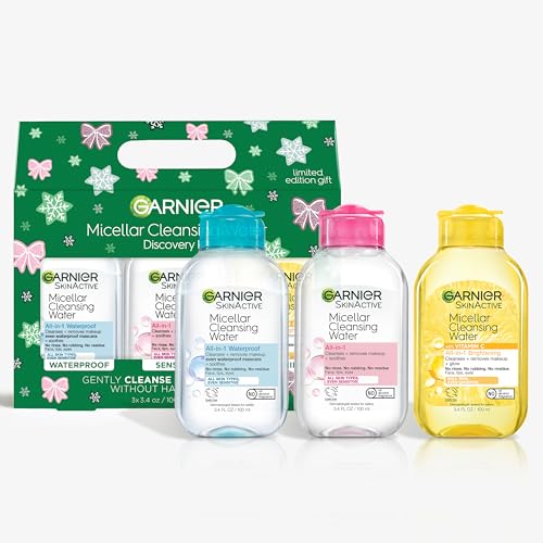 Garnier SkinActive Micellar Water Gift Set, Face Cleansing Holida...