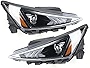RIRISIR For 2019 2020 Elantra Luxury/SEL/Ultimate Set of 2 Halogen Headlights Front Driver and Passenger Side Factory 92102F3500 Headlamps Black Housing H11 High/Lower Beam Accessories