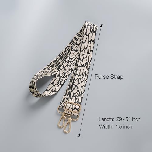 Image of chushui Leopard Print Purse Strap for Women,Adjustable Crossbody Bag Strap