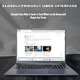 IJKKJI 17 Inch Laptop with Backlit Keyboard,Full-Size Large Font Keyboard,Celeron N5095 8GB RAM 512GB SSD,Computers with Win 11,Type-C,Webcam,Dual Wi-F,BT4.2 and Students HDMI,USB3.0,Typ-C - Image 7