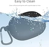 Protective Case for Beats Studio Buds/Beats Studio Buds + 2023, Cover with Clip, Silicone Case Keychain Compatible with Beats Studio Buds/+, Protector Cover Keyring Shockproof, NOT Include Earbuds - Image 5