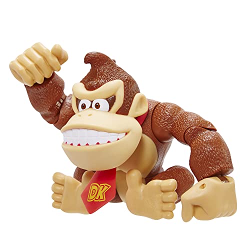 Super Mario Nintendo 6' / 15 cm große Donkey Kong Actionfigur mit beweglichen Funktionen, ideal zum Spielen und Ausstellen für Kinder und Sammler ab 3 Jahren