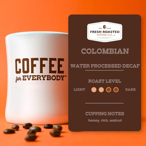 Image of Fresh Roasted Coffee, 100% Colombian Water-Processed Decaf Drip Ground Coffee, Medium Roast, Kosher, 5 lb (80 oz)