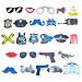 PRETYZOOM 21Pcs Police Photo Booth Props Kit Fun Police Party Supplies for Kids Police Birthday Party Decorations, Police Dress Up, Galore Cops and Robbers Role Play and Halloween