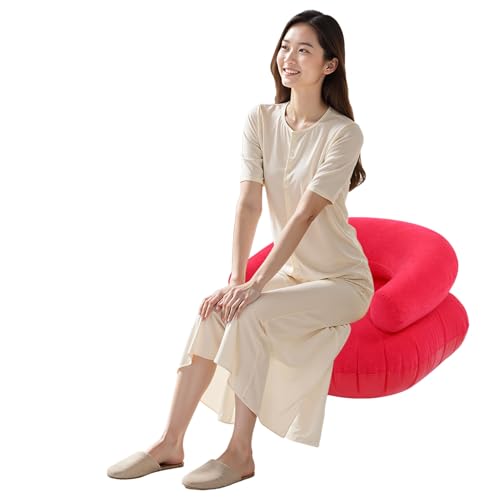 Chaise longue gonflable confortable et canapé d'extérieur portable en U
