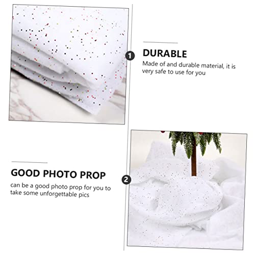 Zerodeko 2 Folhas algodão neve decoração de natal neve artificial neve para exibições festa neve fal