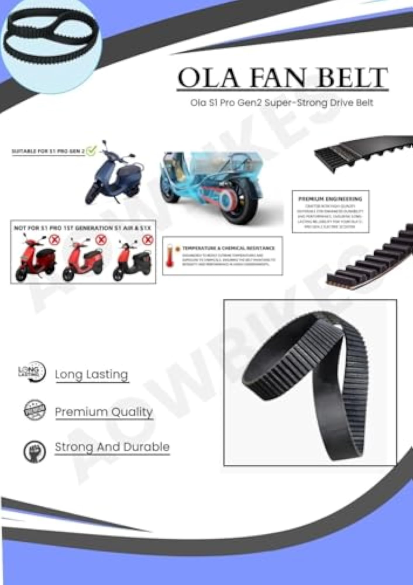 Fan Belt for Ola S1 PRO GEN 2