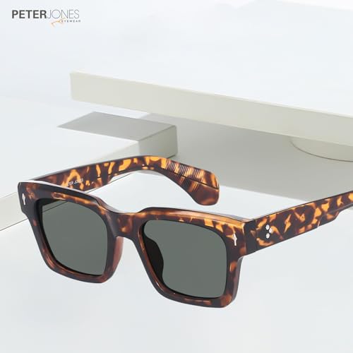 Image of Peter Jones I Zero Power Blue Cut Computer Glasses I Retro Square Shape I Gaming Glasses I UV Protected & Blocks Harmful Rays I Men & Women I Large Square 3804