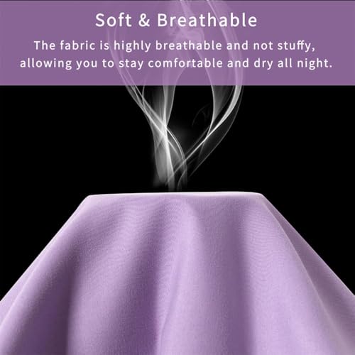 Image of Body Pillow Pillowcase with Zipper 1 piece,Purple,20 inchx54 inch | Body Pillow Cover with Zipper,Long Pillow Case,Cozy Microfiber Body Pillow Case Cover
