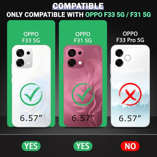 Image of TheGiftKart Tough Armor Bumper Back Cover Case for Oppo F33 5G / F31 5G | Kickstand & Ring Holder | 360 Degree Protection Back Cover Case for Oppo F33 / F31 5G (PC & TPU, Sliding Camera Cover, Black)