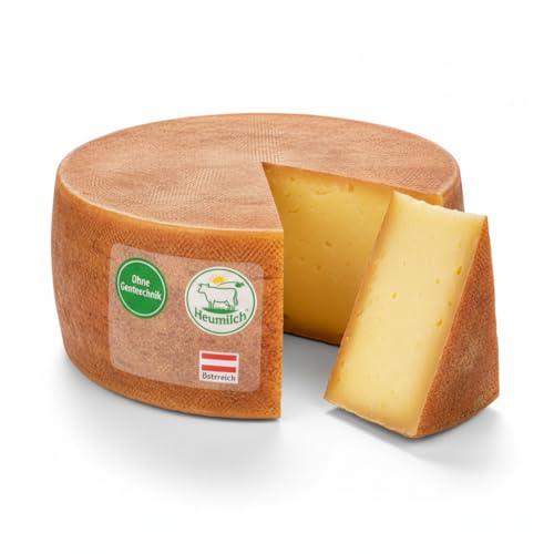 Bregenzerwälder Rässkäse Kräftig & Würzig Das Original aus Heumilch Ideal für Kässpätzle & Raclette Laktosefrei Frisch vom Laib geschnitten (850 g Sennerei Langenegg)