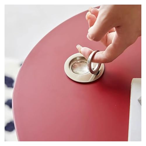 Petite table d'appoint noire réglable pour optimiser les petits espaces - 5