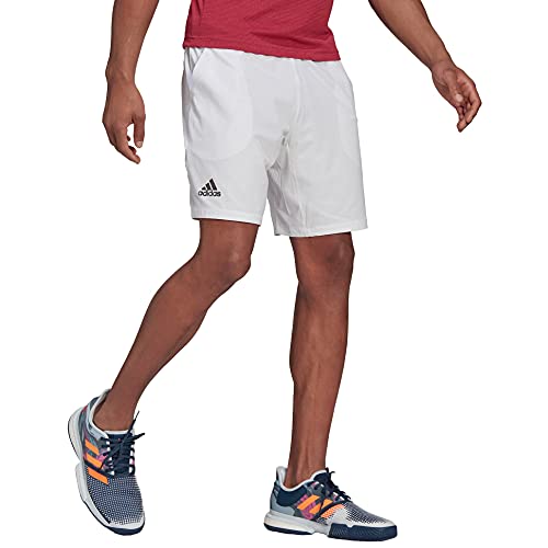 adidas Ergo White 9in Mens Tennis Shorts White/Black