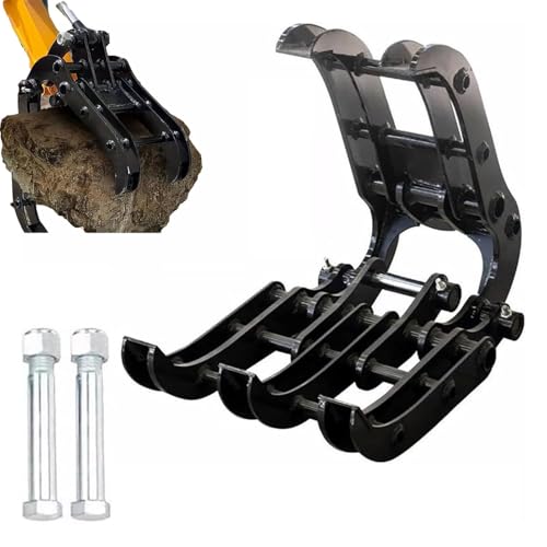 Breiter Bagger-Holzgreifer, Minibagger-Greiferaufsatz...