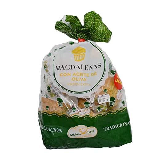 DOBLADO TORRES Magdalenas de Aceite de Oliva Virgen Extra Bolsa 480 Gr