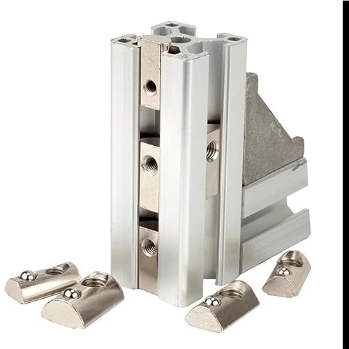 50 Stück M5 Nutenstein Nut 8 für 3030 Alu Profil 8mm mit Zentrierung Federkugel