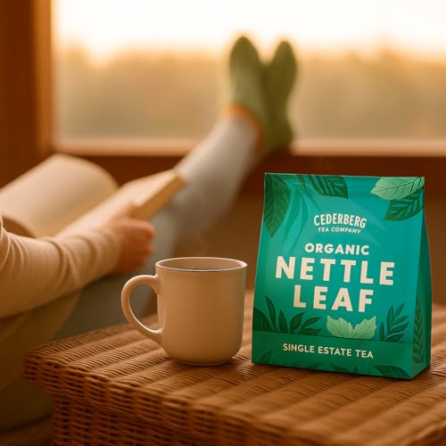 Image of Cederberg Tea Company Organic Nettle Leaf Tea - 30 Tea Bags | Organic Herbal Tea From Single Origin | Eco-Friendly Tea Bags | Non-GMO Caffeine Free Tea With Zero Sugar