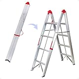 【 コンパクト 収納 スティック 脚立 4段 タイプ 】4Step Folding Ladder