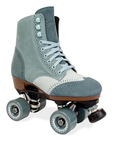 Sure-Grip Oxford Skates (Denim Blue, Size 6)
