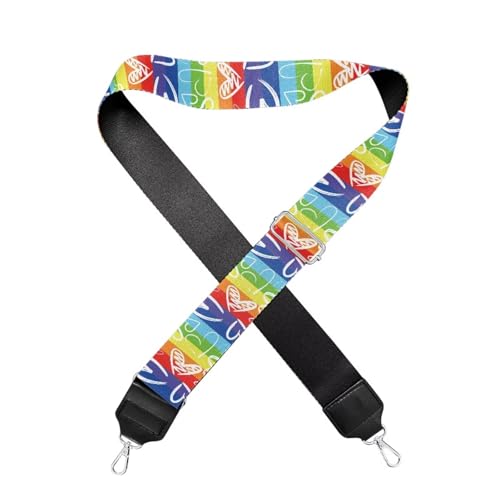 Image of Adjustable Purse Strap Replacement, Wide Shoulder Canvas Bag Strap, Crossbody Handbag Strap