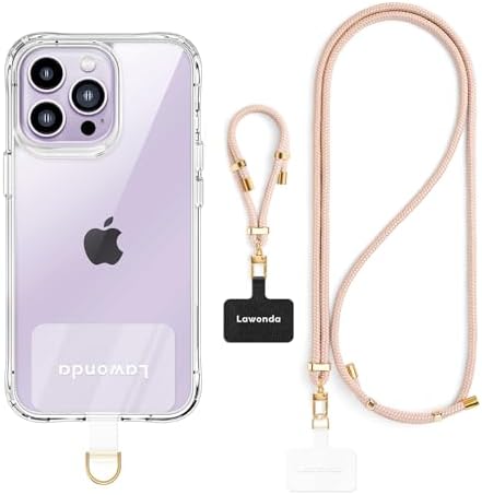 Amazon.com: Lawonda 2 Pads Phone Lanyard Adjustable Crossbody Cell ...