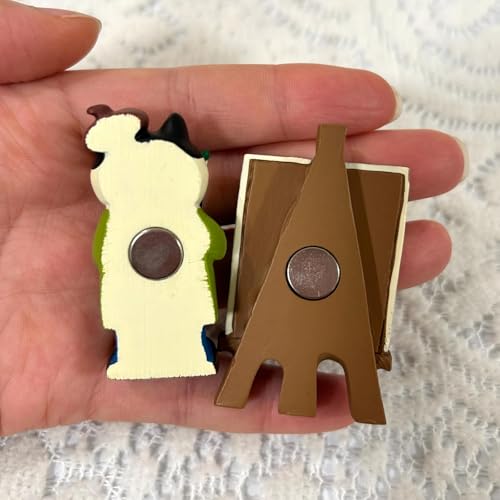 Imanes decorativos para refrigerador con diseño de gato, set de 2 piezas miniatura 2
