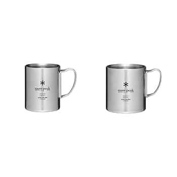 snowpeak 60th anniversary マグカップとカトラリーセット Amazon | 真空マグペアセット | Snow Peak(スノーピーク) | マグ