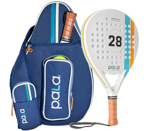 P.ala Montecarlo Padel Racket and Navy Blue Padel Bag