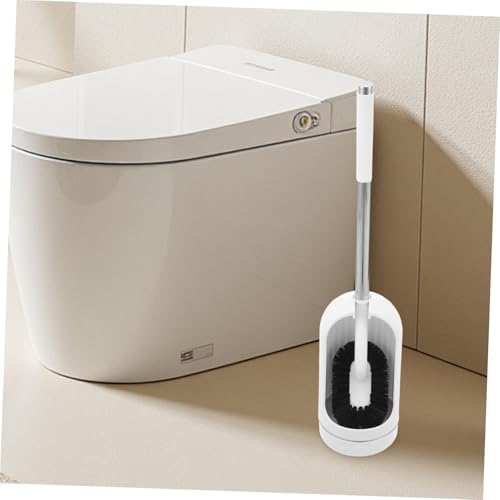 Brosse de toilette golf blanche avec support élégant à rayures - 6