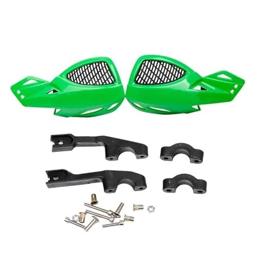 YTUVXZBDF に適合 ヤマハ カモシカ225/250 450 530EXC EXC-R XC-W XCR-W 汎用 バイク用ハンドガード ハンドガードシールド 防風 プロテクターギア(緑)