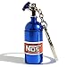 VmG-Store Mini NOS Stickstoffoxidflasche für Schlüsselanhänger Deckel abschraubbar (Blau)