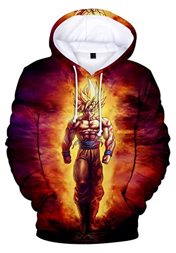 HUASON Sudadera con Capucha para Niños Dragon Ball Ropa Deporte Impresión de...