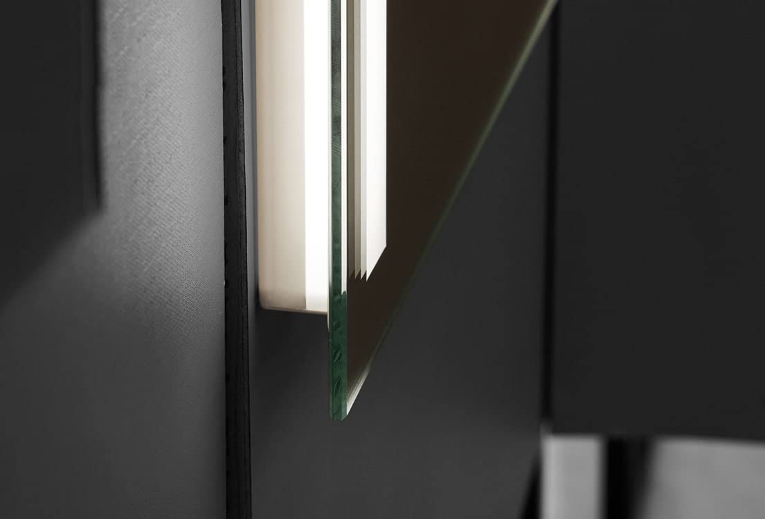 LEDIMEX -Espejos retroiluminado Rectangular con luz- Espejo de Baño con Iluminación LED - Luz Espejo de Pared con Accesorios - Diferentes tamaños para Baño Dormitorio Maquillaje FIND015/60