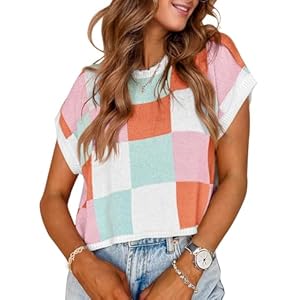Womens Fall Crop Tops 2025 Cap Short Sleeve S...