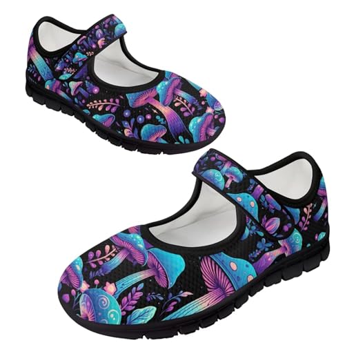 Jeiento Slip On Mushroom Pattern Mary Jane Flats Ballet Flats Shoes for Women Casual Dress Shoes2