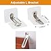 Adhesive Furniture Wall Anchors (10 Pairs), Vinkqiado Anti Tip Furniture Straps Kit for Baby Proofing, Secure Bookcase Dresser Shelf Cabinet to Wall for Child Safety