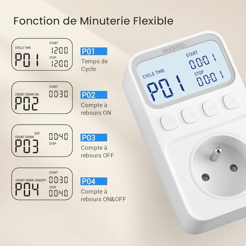 Regulateur de temperature Inkbird C216T avec ecran LCD et double mode - 5
