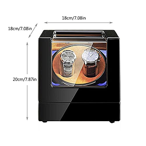 Caja para dos relojes automáticos con 5 modos de rotación e iluminación LED integrada 5