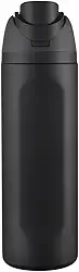 Garrafa Térmica de Água 710ml com Tampa 2 em 1 - Antivazamento, Parede Dupla, Com Alça e Tampa com Trava (Preto)