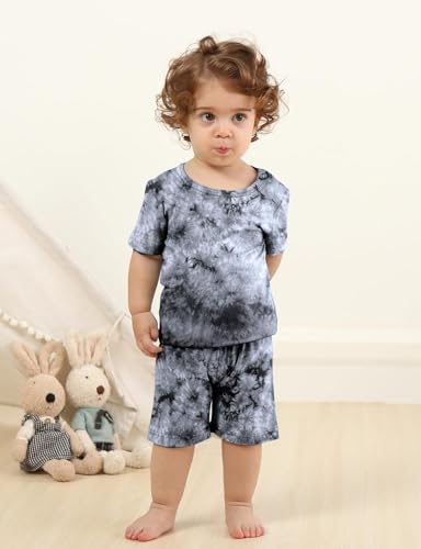 Image of Jimonda Boys Girls Bamboo Rayon Pajamas Set Kids Sleepwear