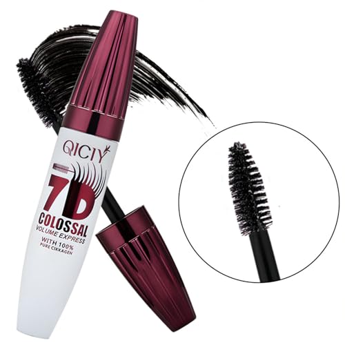 7D Mascara Ultra Black Volumizing & Lengthening, Waterproof Smudge Proof, Curling Effect, 24H Flawless Wear — view 5