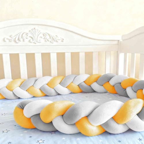 Soft Breathable Mattress Edge, Cotton Bed Set All Round Braided Pillow for Room.. (A03,100cm)