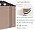 Garvee 12 x 10 FT Outdoor Storage Shed, Large Storage Shed with Updated Frame Structure, Lockable Door and Air Vent, Metal Garden Utility Tool Shed for Patio Garden Lawn Backyard, Brown