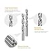 29Pcs Brad Point Wood Drill Bit Set, HSS Double Flutes 1/16